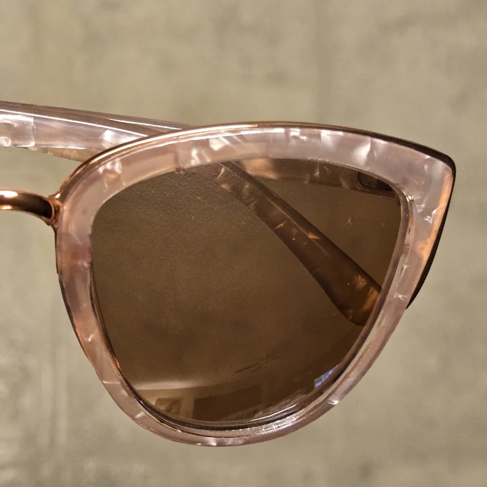 Stylish Pink Sunglasses 2 Pairs And Betsey Johnson Hard Sunglasses Case